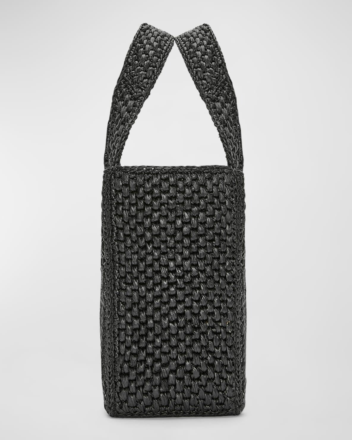 LOEWE x Paula’s Ibiza Font Tote Small Bag in Raffia